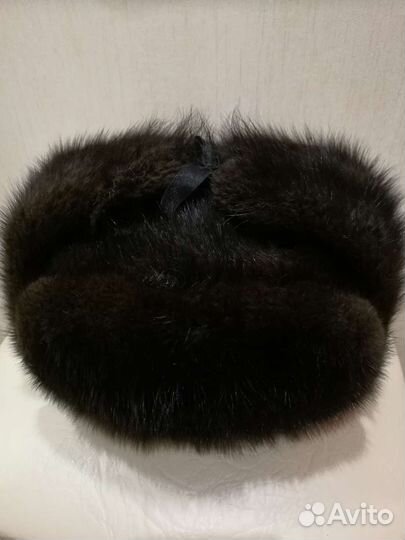 Норковая шапка мужская