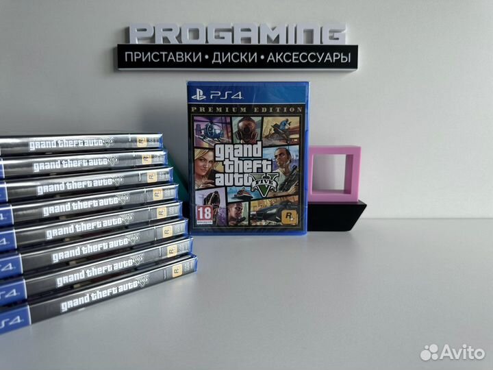 GTA 5 Premium Edition новые диски для Sony PS4