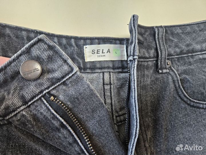 Шорты джинсовые черные Sela размер L 48
