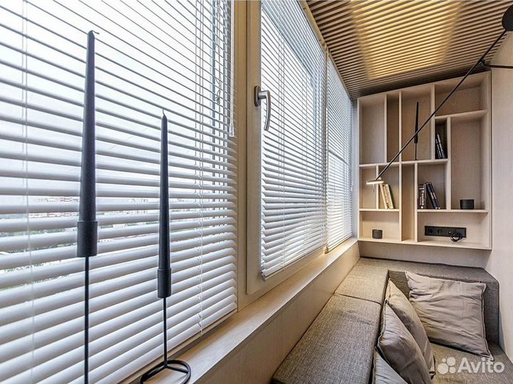 Жалюзи и рулонные шторы новые