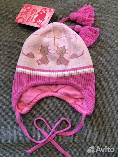 Шапка демисезонная весна/осень 3-6 мес