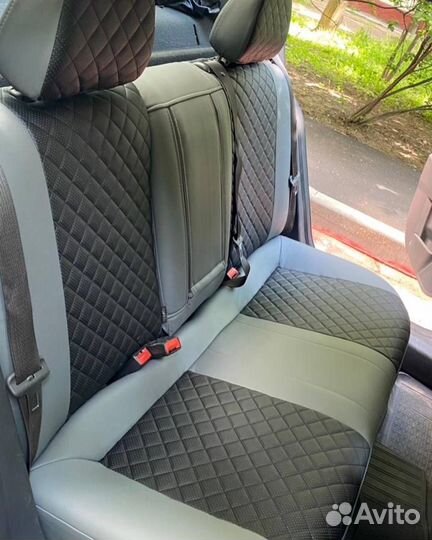 Чехлы из Алькантары на Skoda Octavia A7 Автопилот