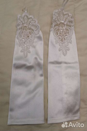 Перчатки свадебные