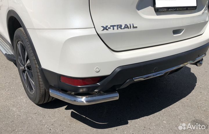 Защита заднего бампера Nissan X-trail 2018