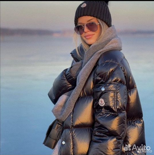 Пуховик moncler maya длинный