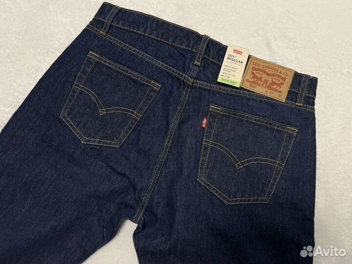 Джинсы мужские Levis 505 сырой деним