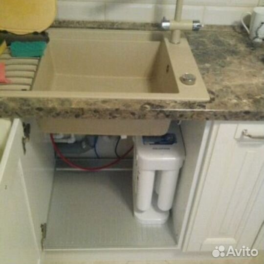 Замена картриджей в фильтре, установка обратного о