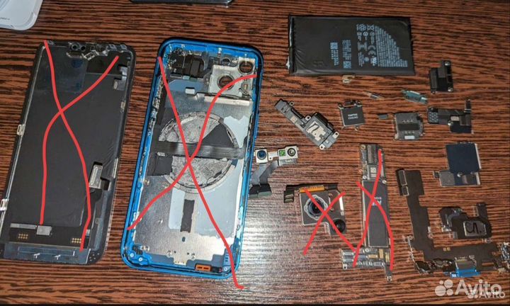 iPhone 13 128гб Blue на запчасти Оригинал