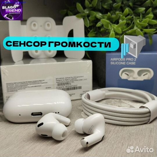 Airpods pro 2 type c premium + чехол (Арт.92518)