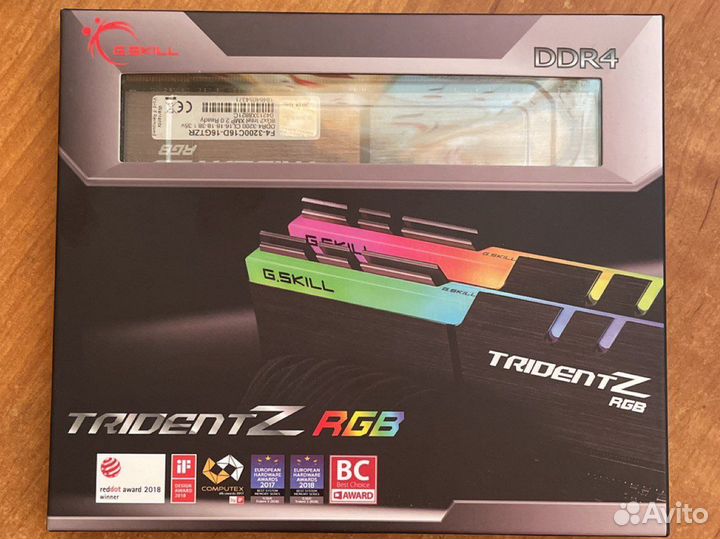 Оперативная память 8Gb DDR4 GSkill TridentZ RGB