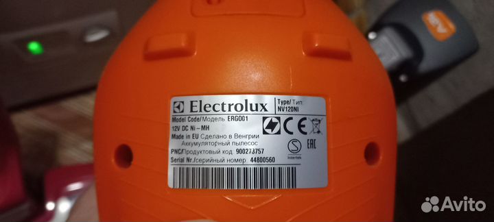 Аккумулятор для Electrolux Ergo 12v
