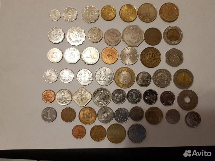 Наборы монет без повторов (экзотика, Европа, снг)