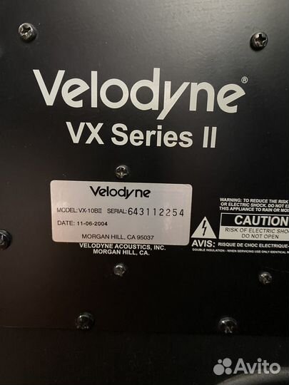 Мощный сабвуфер Velodyne VX-10 B II (доставка)