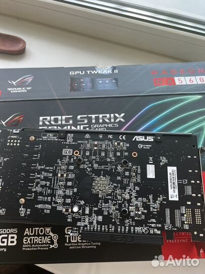 Видеокарта radeon rog strix rx560