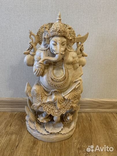 Ганеша (статуя из дерева массив) статуэтка
