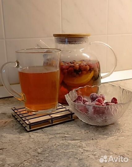 Деревянная подставка под кружку/чашку/стакан/бокал