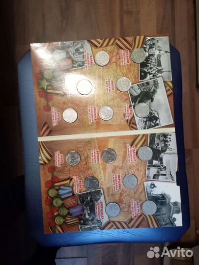 Набор монет 70 лет победы,столицы,крымские сражени