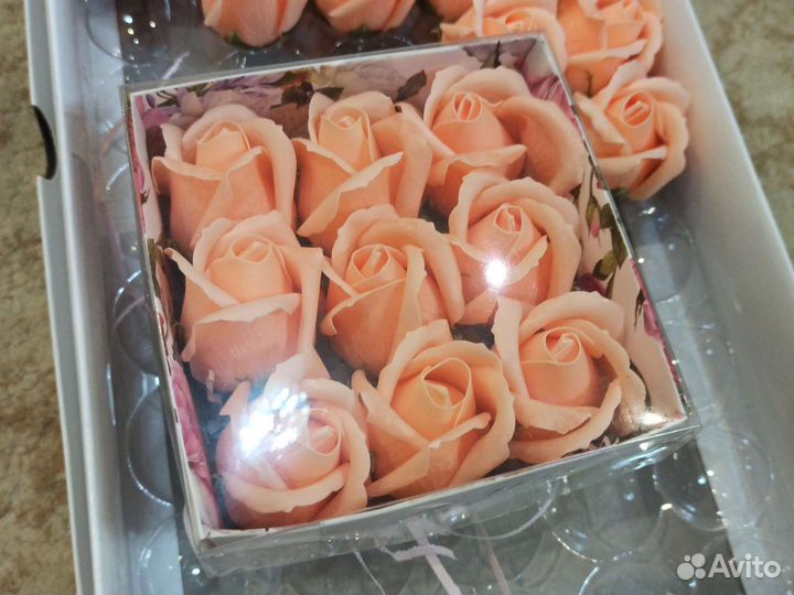 Мыльные розы поштучно
