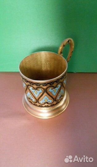 Подстаканники Латунь горячая эмаль и алюминий СССР