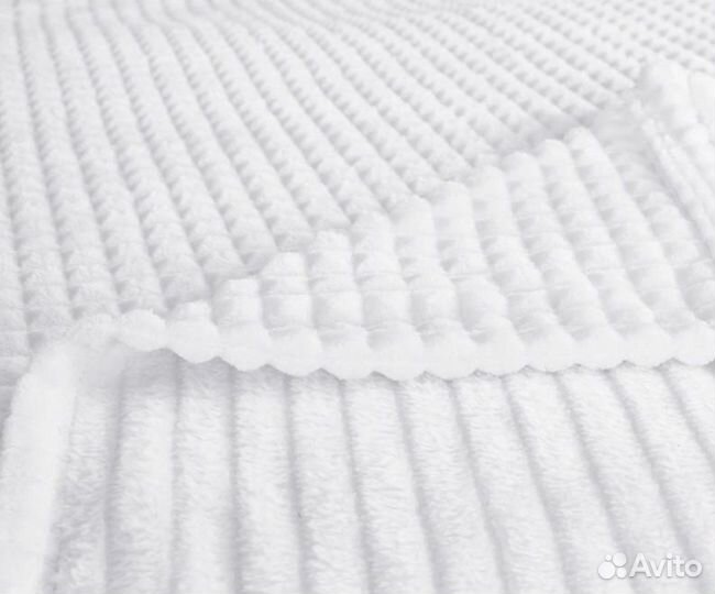 Плед двухсторонний бежевый