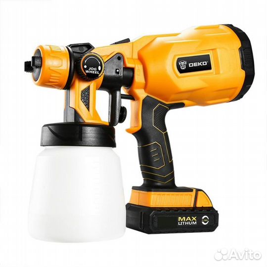 Краскопульт аккумуляторный Deko dksg20K2, 800 мл
