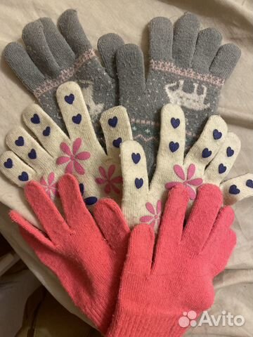 Перчатки детские на 6-8 лет