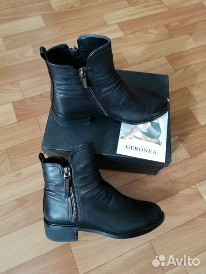 Ботинки кожа