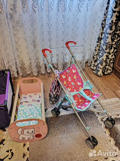 Комплект (коляска,манеж,кровать,прогул.коляска)