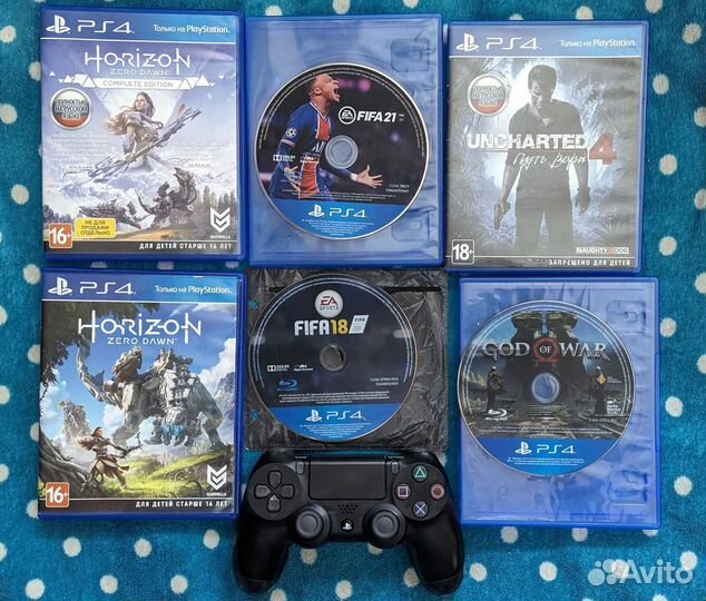 PS4 Геймпад игры на дисках