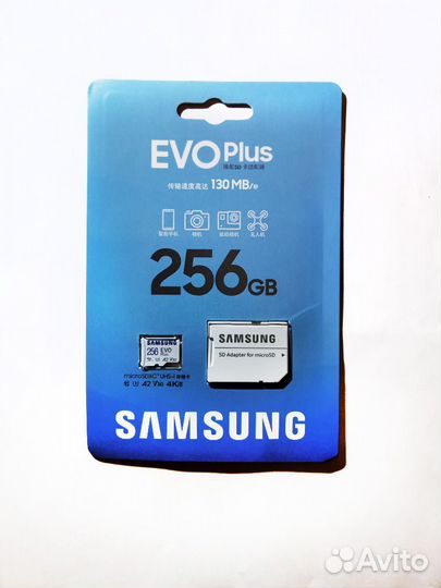 256Gb Micro SD Samsung карта памяти