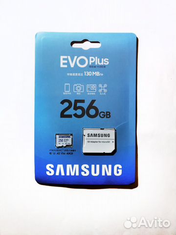 256Gb Micro SD Samsung карта памяти