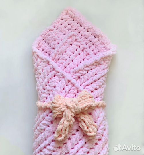 Конверт на выписку новый, плюшевый конверт