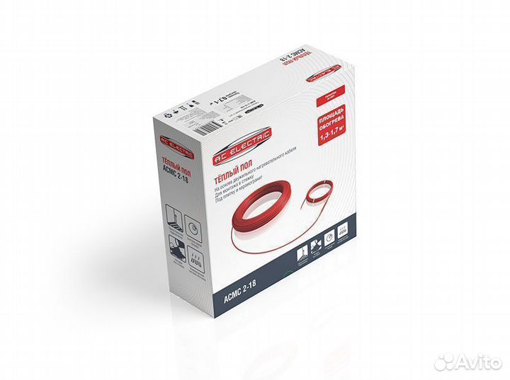 Кабель нагревательный AC electric acmc 2-18-1500