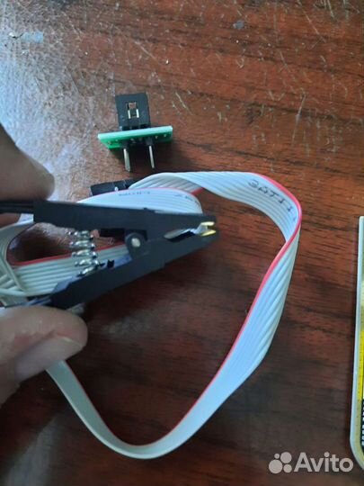 Программатор ch341a+ прищепка