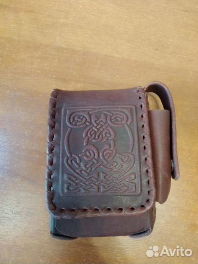 Портсигар Макей кожаный