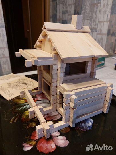 Детский конструктор деревянный 