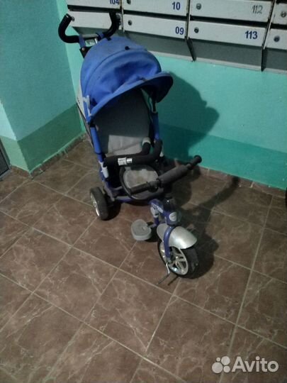 Велосипед коляска с ручкой