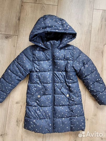 Пуховик зимний mango для девочки 128