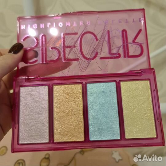 Палетка хайлайтеров influence beauty spectr