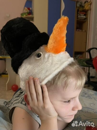 Новогодний костюм для мальчика снеговик