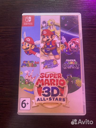 Два картриджа Super Mario 3D all stars и Zelda