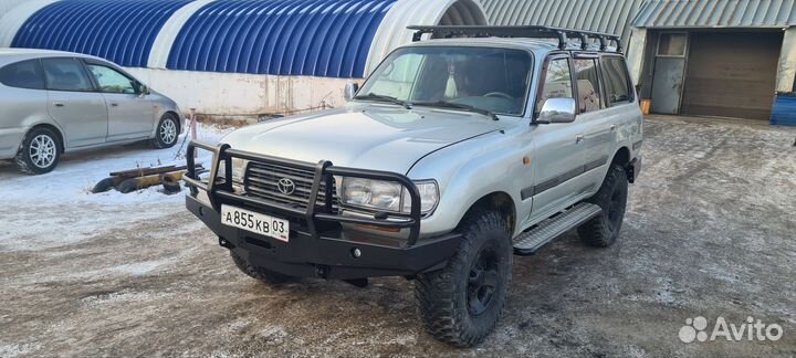 Силовой передний бампер на Toyota Land Cruiser 80