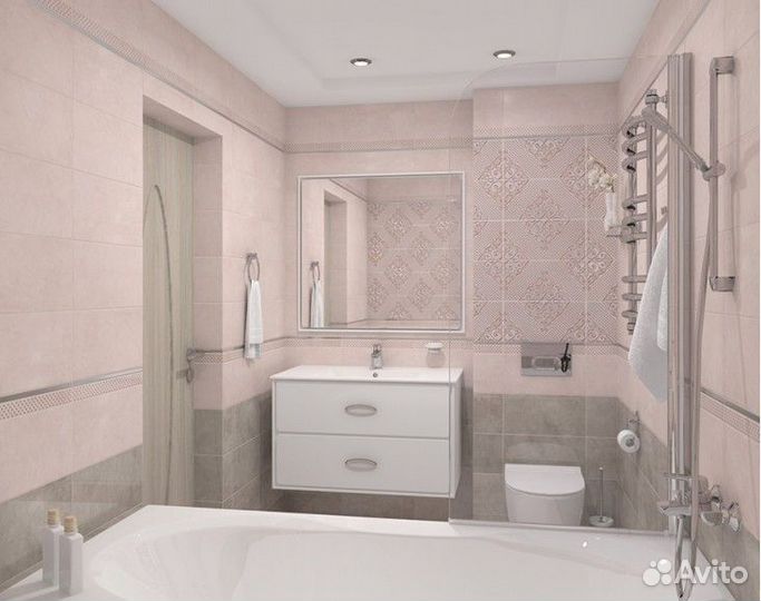 Versus Керамогранит 40x40 розовый - керамическая п