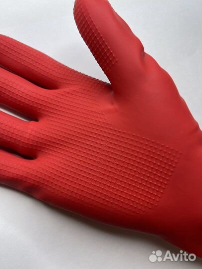 Латексные перчатки (многоразовые) 3 цвета