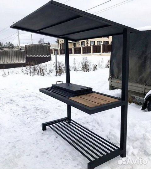 Мангал с беседкой
