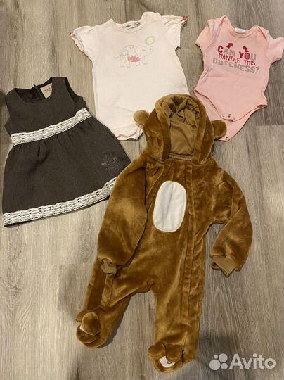 Много вещей на девочку оТ 56 до 68 см