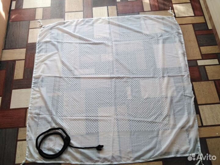 Платок для мусульман (куфия) Черно-белый и белый