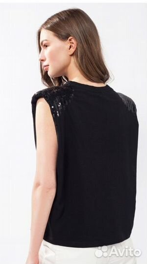 Футболка с пайетками Vilatte p.44-46