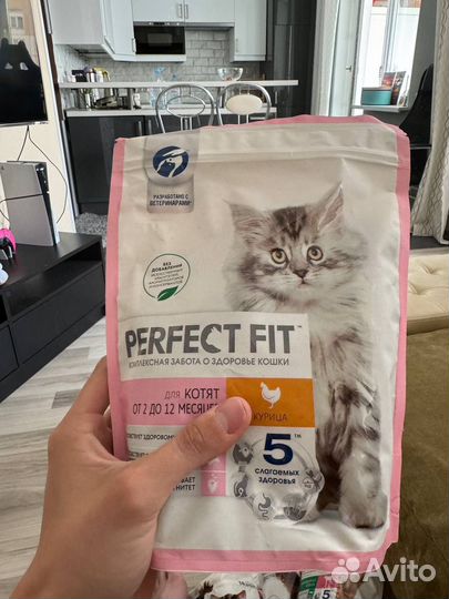 Сухой корм для кошек perfect fit, whiskas, purina