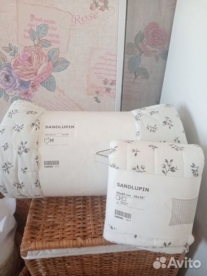 Покрывало на кровать с наволочками (комплект) Икеа